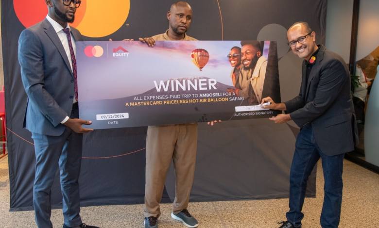 Equity Bank and Mastercard reward customer Mohamed Haro with a luxurious three-day safari to Amboseli National Park.
